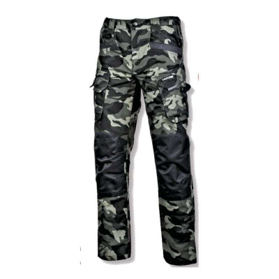 Pantalon Interventie Intarit / Camuflaj-Verde - Xl foto