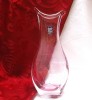VAZA CRISTAL BOHEMIA VCELNICKA A. RUCKL & SONS TIP SOMMERSO CU BULE CONTROLATE 27 CM