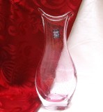 VAZA CRISTAL BOHEMIA VCELNICKA A. RUCKL &amp; SONS TIP SOMMERSO CU BULE CONTROLATE 27 CM