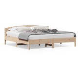 Cumpara ieftin Cadru de pat fara saltea, 200x200 cm, lemn masiv pin