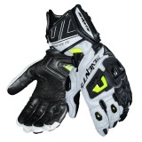 Cumpara ieftin Manusi barbati Racing vara Seventy model SD-R24 Pista negru/alb/galben fluor, XXL (11 cm)