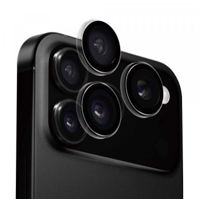 Folie de protectie Camera Spate Anank AR pentru Apple iPhone 17 Pro Max / 17 Pro, Sticla Securizata, Transparenta foto