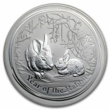 Australia 2011 - 50 de cenți - Anul iepurelui - 1/2 OZ - Monedă de argint, Australia si Oceania
