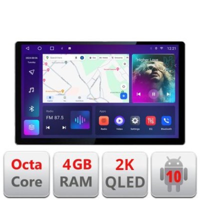 Navigatie dedicata Fiat Stilo N-STILO Edonav ecran 13&amp;quot; 2K 8 si 128 Android Waze USB Navigatie 4G 360 Toslink Youtube Radio KIT-sti CarStore Technology foto