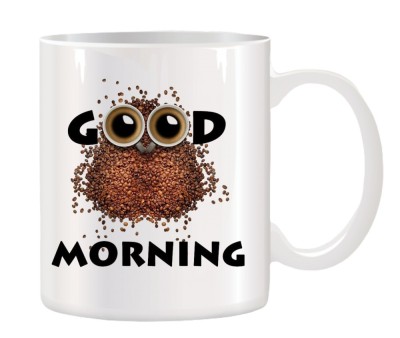 Cana alba personalizata Good Morning, INOVATIX&amp;reg;. 330ml foto
