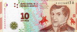 ARGENTINA █ bancnota █ 10 Pesos █ 2016 █ P-360 █ Seria R / A █ UNC █ necirculata