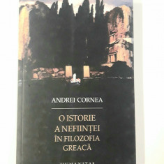 Andrei Cornea O istorie a nefiintei in filozofia greaca
