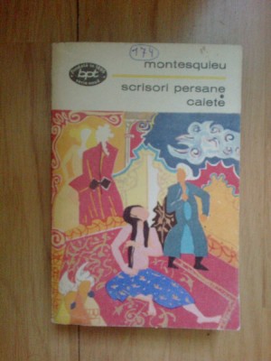 z2 SCRISORI PERSANE. CAIETE. - MONTESQUIEU foto
