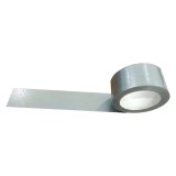 Cumpara ieftin Rola de banda adeziva TopSoon, 50 mm x 25 m, polietilena, argintiu