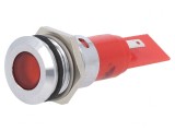 Lampă de Control LED Roșie 24V &Oslash;16mm