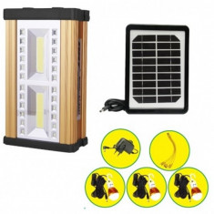 Kit Solar Lanterna LED 10W COB LED DAT AT8327 Panou Incarcare Solara foto