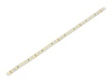 Bandă LED alb rece 2835 24V 168 LED/m 5mm PCB alb IP65 8W/m