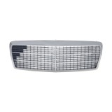 Grila radiator Mercedes Clasa E (W210), 06.1995-06.1999, crom/negru, 2108800483, 501505