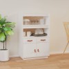VidaXL Dulap &icirc;nalt, alb, 67x40x108,5 cm, lemn masiv de pin 820158