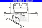 Arc, etrier frana BMW Seria 5 Touring (F11) (2010 - 2016) ATE 11.8116-0007.2