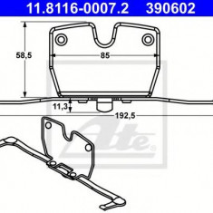 Arc, etrier frana BMW Seria 5 (F10, F18) (2009 - 2016) ATE 11.8116-0007.2