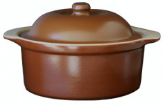 CERUTIL Oala ceramica cu capac 26x11cm 3l tabaco (R0292 TR292) foto