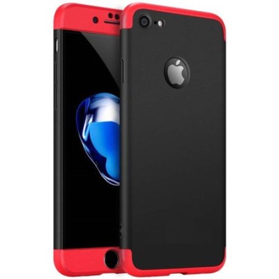 Husa pentru Apple iPhone 6/6S, GloMax 360 Negru-Rosu foto