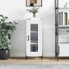 Servanta Gossi Alb 34.5x34x90 cm Lemn Compozit, Dulap Depozitare, Comoda Living, Design Clasic, Multifunctionala