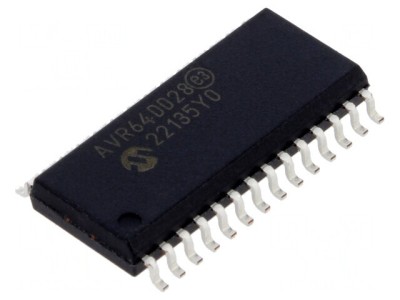 Microcontroler AVR 1,8-5,5V SO28 AVR64 AVR-DD foto