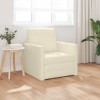 Canapea de podea Crem 74 x 77 x 81 cm Piele artificială