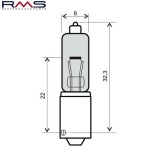 Bec semnalizare halogen 12V 21W H6W BAY9S omologat, Oem