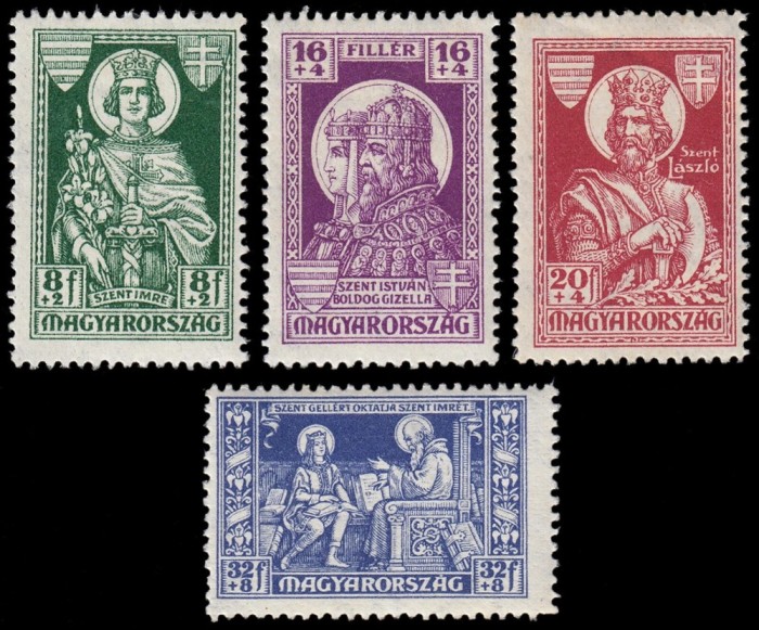 Ungaria 1930 - Sf&acirc;ntul Emeric, Szent Imre, serie neuzata