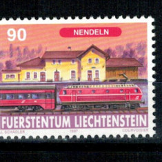 Liechtenstein 1997 - Trenuri, cai ferate, serie neuzata