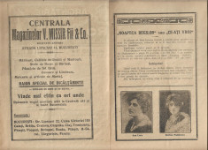 Program Teatrul National Bucuresti 1921 foto