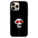 Husa compatibila cu Apple iPhone 15 Pro Max model DJ Stewie Griffin, Silicon, TPU, Viceversa, Transparent, Carcasa