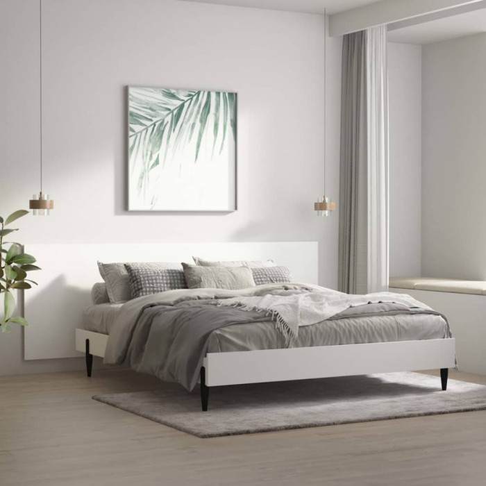 vidaXL Tăblie de perete,alb,240x1,5x80 cm, lemn prelucrat