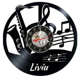 SAXOFONIST-ceas de perete(PERSONALIZABIL)