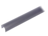 Apărătoare profile LED neagră 1m cu &icirc;mpingere