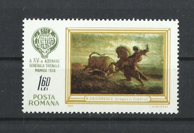 TSV$ - 1968 LP 673 A XV-A ADUNARE TRIENALA DE VANATOARE - MAMAIA MNH/** LUX foto