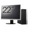 Pachet Calculator Second Hand HP EliteDesk 800 G3 Tower, Intel Core i3-6100 3.70GHz, 8GB DDR4, 256GB SSD, DVD-ROM + Monitor 22&amp;quot; NewTechnology Med