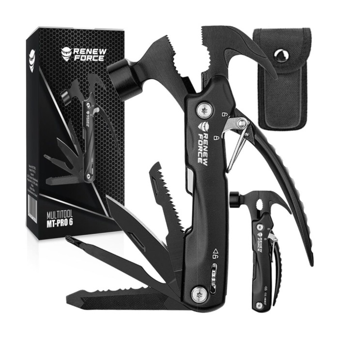 Unealta de supravietuire 12-in-1, model &quot;hammer multi-tool&quot; pentru camping, calatorii, offroad, atv, ssv, model avx-wt-mt-pro-6