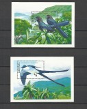 GRENADA 1990 FAUNA PASARI, Nestampilat