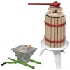 VidaXL Set de presă și zdrobitor de fructe &amp; vin, 2 piese