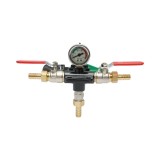 Distribuitor cu 2 cai pentru erbicidator, cu manometru cu glicerina inclus