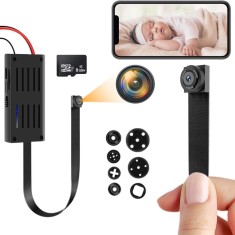 Mini Camera Spion WiFi pe Cablu Flexibil Full HD 1080P 8GB, Modul Supraveghere Profesional Wireless, Detectie Miscare, Inregistrare Continua, Aplicati