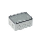 Doza de ramificatie aplicata ABS 180x110x70mm IP67 IK06 transparenta, METE