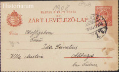 HST CP234 Carte poștală adresată Ida Servatius 1908 foto