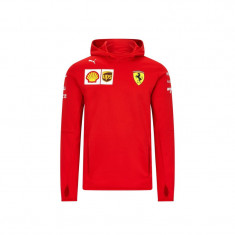 Ferrari hanorac de barba?i cu gluga tech red F1 Team 2020 - L foto