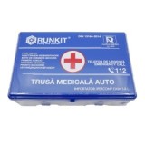 Trusă sanitară auto Runkit &ndash; Omologată RAR | Valabilitate 5 ani | Conținut