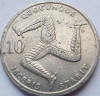10 pence 1992 Isle of Man / Insula Man , km#337, Europa