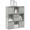 Gossi biblioteca, gri beton, 89x24x101,5 cm, lemn prelucrat