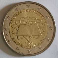 moneda 2 euro comemorativa FINLANDA 2007_ Tratat Roma, UNC