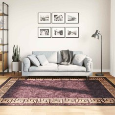 vidaXL Covor lavabil, negru și auriu, 160x230 cm, antiderapant 337931