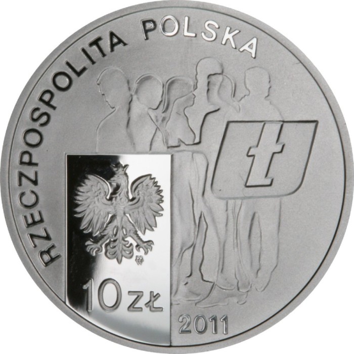 Polonia 10 zloti 2011 ,30th Anniversary of the Establishment of the Independent Students&rsquo; Union , PROOF Argint ,925, 14,14 g