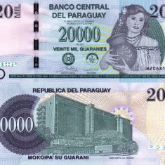 PARAGUAY 20.000 guaranies 2017 UNC!!!
